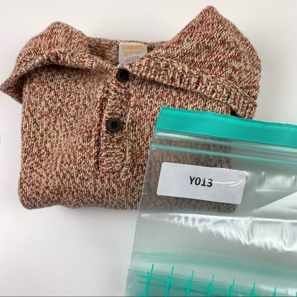 GYMBOREE Boys Sweater Fox Hood Hoodie with Orange Fox - Picture 6 of 6